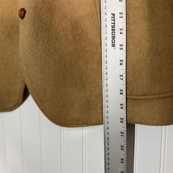 Vintage Étienne Caron Camel Hair Wool Blazer 42R Tan Sport Coat Made in Korea - Picture 8 of 14